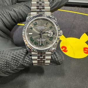 Rolex Oyster Perpetual Datejust Watch Wimbledon No Box No Papers 41mm